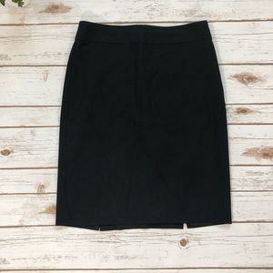 Banana Republic Black Double slit pencil skirt